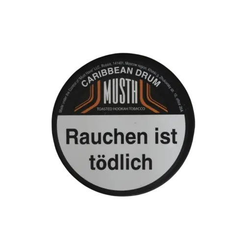 Must H CARIBBEAN DRUM 25g Shisha Tabak Packung Verpackung Premium