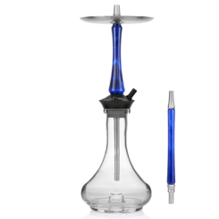 Union Hookah Sleek Stabilized Wood Blue