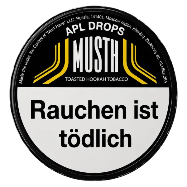 MUST H APL DROPS 125g Shisha Tabak Dose