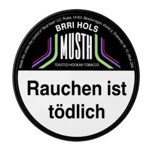 Must H BRRI HOLS 125g Shisha Tabak Packung Verpackung Premium