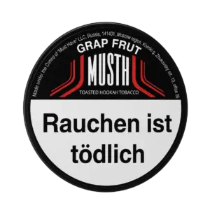 Must H GRAP FRUT 125g Shisha Tabak Packung Verpackung Premium