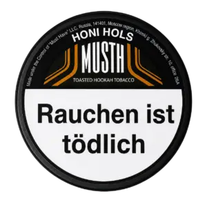 Must H HONI HOLS 125g Shisha Tabak Packung Verpackung Premium