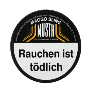 Must H MAGGO SLING 125g Shisha Tabak Packung Verpackung Premium
