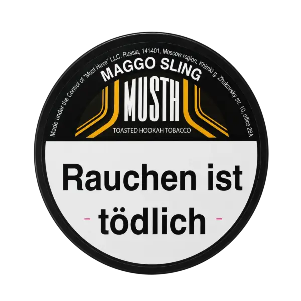 Must H MAGGO SLING 125g Shisha Tabak Packung Verpackung Premium