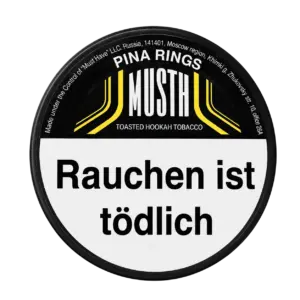 Must H PINA RINGS 125g Shisha Tabak Packung Verpackung Premium