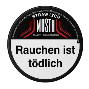 Must H STRAW LYCH 125g Shisha Tabak Packung Verpackung Premium