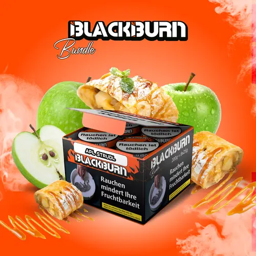 BLACKBURN Bundle APL.STRUDL 8x25g Shisha Tabak Apfel-Strudel Geschmack