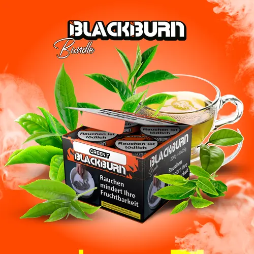 BLACKBURN Bundle GREEN T 8x25g Shisha Tabak Original Green Tea Geschmack