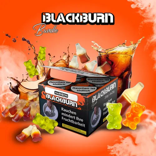 BLACKBURN Bundle HARIBON 8x25g Shisha Tabak Cola-Gummibärchen Geschmack