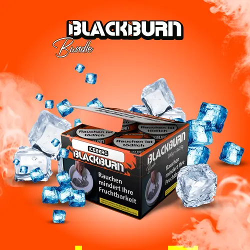 BLACKBURN Bundle ICEBERG 8x25g Shisha Tabak Ice / Menthol Geschmack