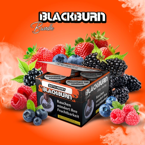 BLACKBURN Bundle SMTH MERRY 8x25g 8x25g Dosen einzeln versiegelt Beerenmix