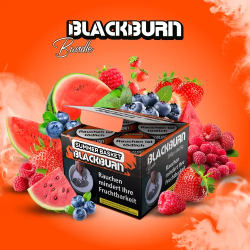 BLACKBURN Bundle SUMMER BASKET 8x25G 8x25g Dosen einzeln versiegelt Beeren-Orange-Wassermelone