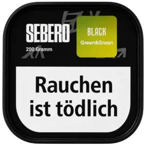 Sebero Black Green & Green 200g Shisha Tabak Verpackung