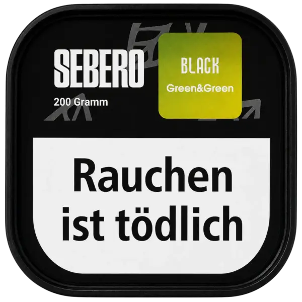 Sebero Black Green & Green 200g Shisha Tabak Verpackung