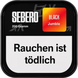 Sebero Black Jumble 200g Shisha Tabak Verpackung