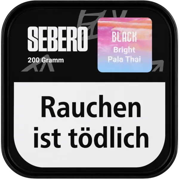 Sebero Black Pala Thai 200g Shisha Tabak Verpackung
