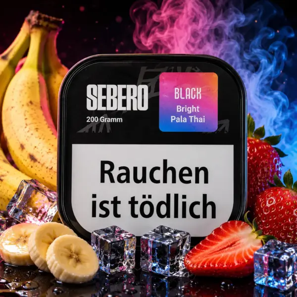 Sebero Black Pala Thai 200g Shisha Tabak Banane Erdbeere Geschmack