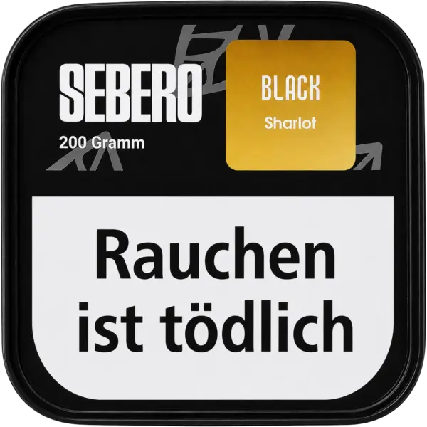 Sebero Black Sharlot 200g Shisha Tabak Verpackung
