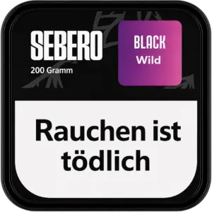 Sebero Black Wild 200g Shisha Tabak Verpackung