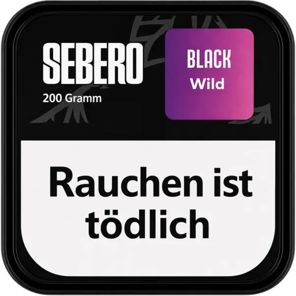 Sebero Black Wild 200g Shisha Tabak Verpackung