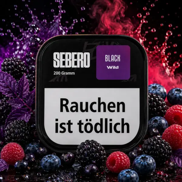 Sebero Black Wild 200g Shisha Tabak Waldfrüchte Geschmack