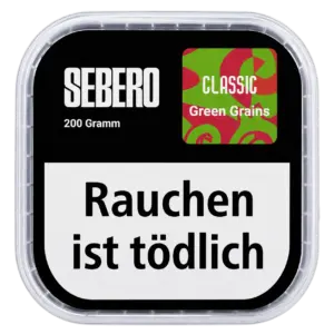 Sebero Classic Green Grains 200g Shisha Tabak Verpackung