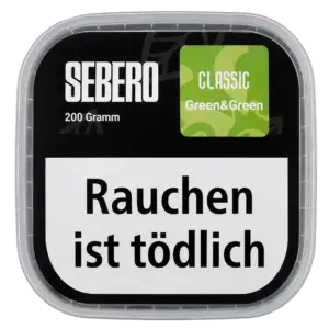 Sebero Classic Green & Green 200g Shisha Tabak Verpackung