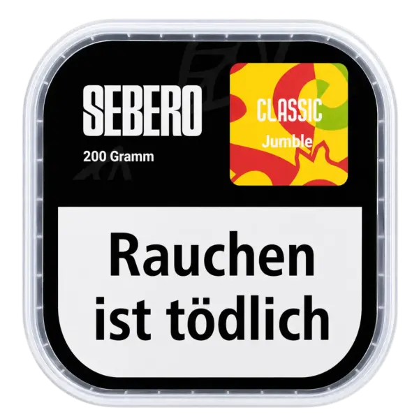 Sebero Classic Jumble 200g Shisha Tabak Verpackung