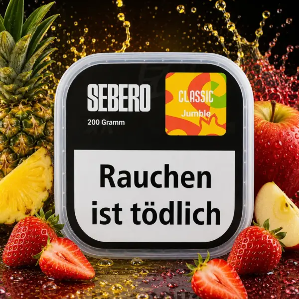 Sebero Classic Jumble 200g Shisha Tabak Ananas Apfel Erdbeere Geschmack