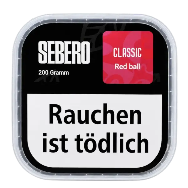 Sebero Classic Red Ball 200g Shisha Tabak Verpackung