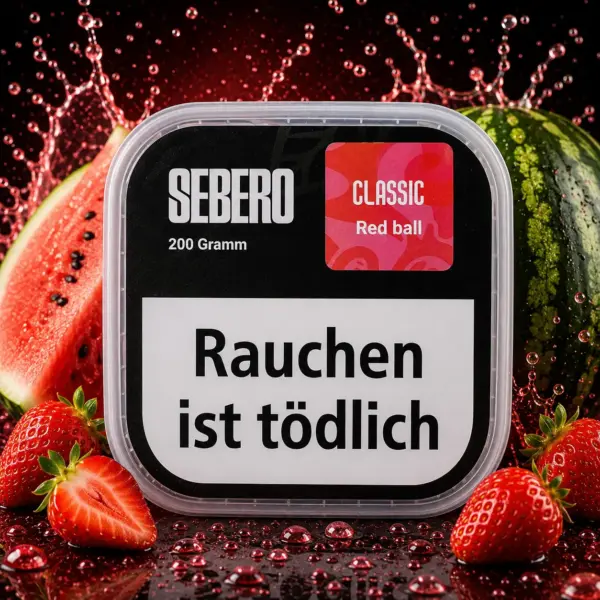 Sebero Classic Red Ball 200g Shisha Tabak Wassermelone Erdbeere Geschmack