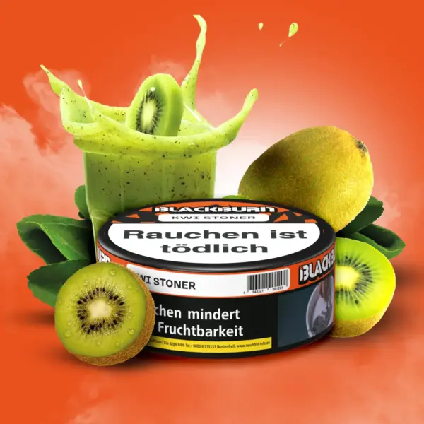 BLACKBURN KWI STONER KMTM 100g Shisha Tabak Kiwi-Smoothie Geschmack