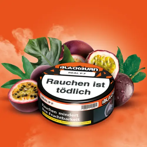BLACKBURN REAL P.F. 100g Shisha Tabak Maracuja (Passionsfrucht) Geschmack