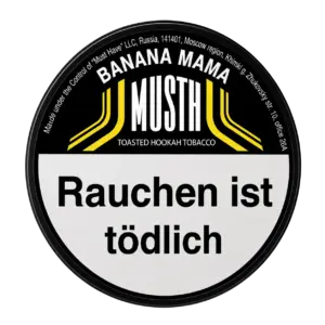 Must H BANAMA MAMA 125g Shisha Tabak Packung Verpackung Premium