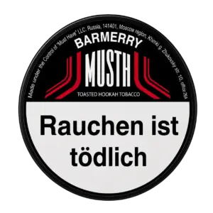 Must H BARMERRY 125g Shisha Tabak Packung Verpackung Premium