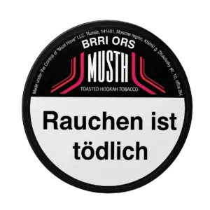 Must H BRRI ORS 125g Shisha Tabak Packung Verpackung Premium