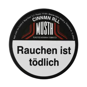 Must H CINNMN RLL 125g Shisha Tabak Packung Verpackung Premium