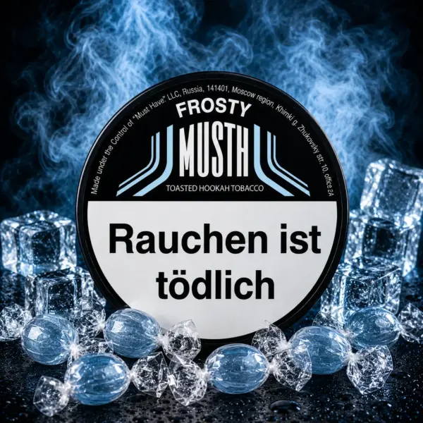 Must H FROSTY 125g Shisha Tabak Kompromisslos intensives Cooling Geschmack
