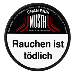 Must H GRAN BRRI 125g Shisha Tabak Packung Verpackung Premium