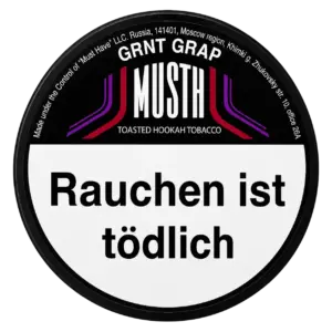 MUST H GRNT GRAP 125g Shisha Tabak Dose