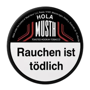Must H HOLA 125g Shisha Tabak Packung Verpackung Premium