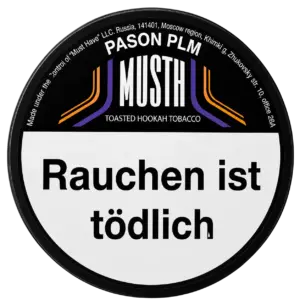 Must H PASON PLM 125g Shisha Tabak Packung Verpackung Premium