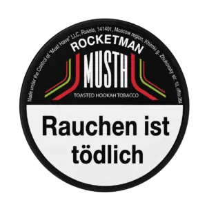 Must H ROCKETMAN 125g Shisha Tabak Packung Verpackung Premium