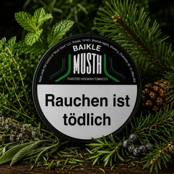 Must H BAI KLE 125g Shisha Tabak Eisgekühlte Kräuterlimonade Geschmack
