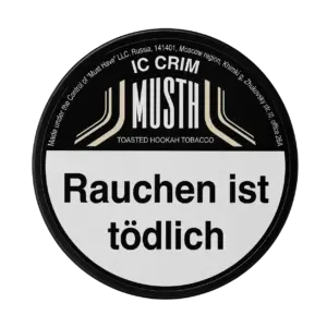 Must H IC CRIM 125g Shisha Tabak Packung Verpackung Premium