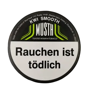 Must H KWI SMOOTH 125g Shisha Tabak Packung Verpackung Premium