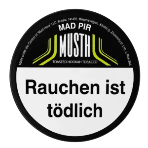 Must H MAD PEER 125g Shisha Tabak Packung Verpackung Premium