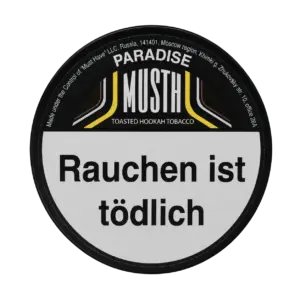 Must H PARADISE 125g Shisha Tabak Packung Verpackung Premium