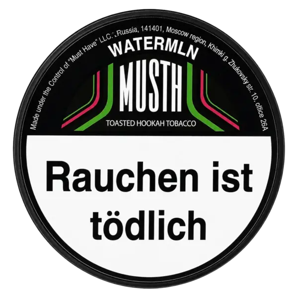 MUST H WATER MLN 125g Shisha Tabak Dose