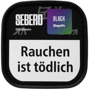 Sebero Black Depth 200g Shisha Tabak Verpackung